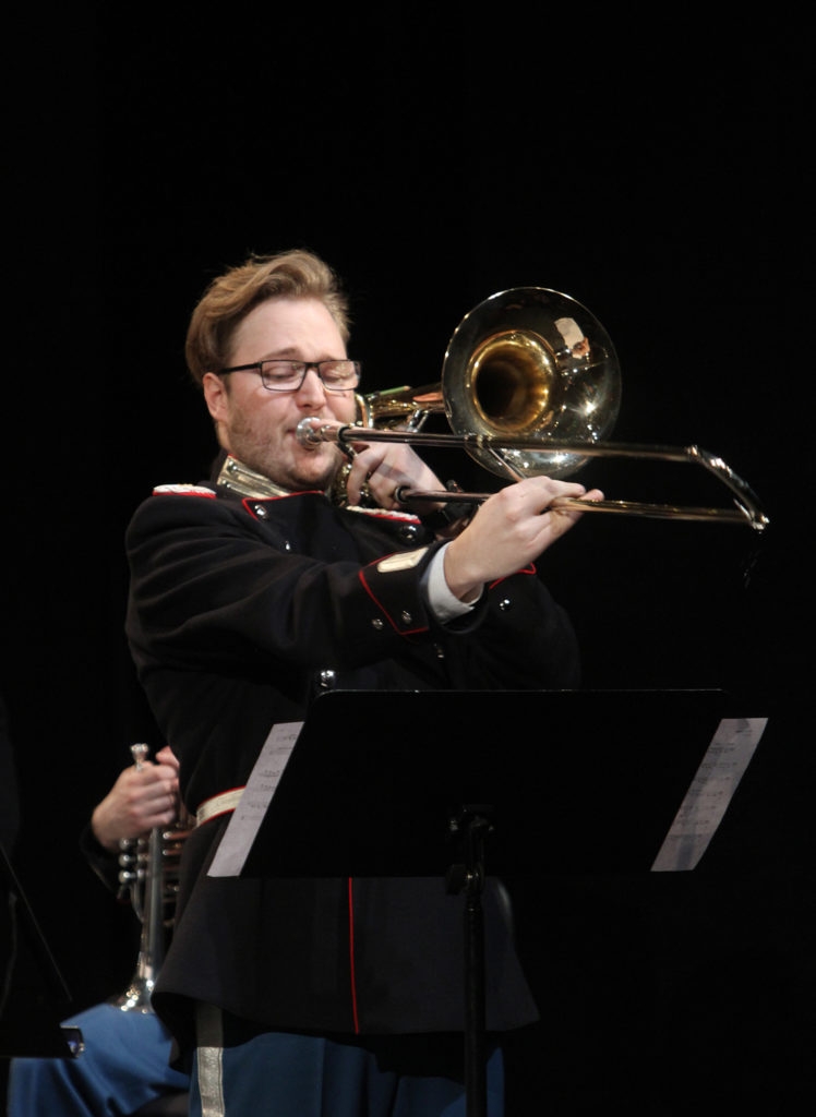 Daniel A. Clemmensen, basun. Foto: Olav Vibild 2016